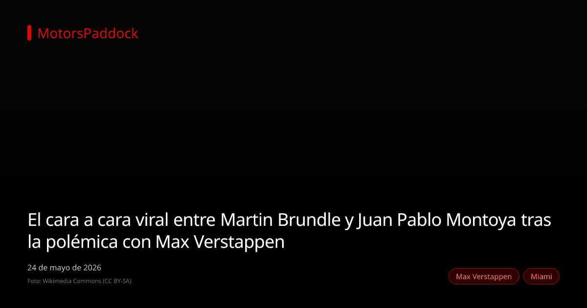 El cara a cara viral entre Martin Brundle y Juan Pablo Montoya tras la polémica con Max Verstappen