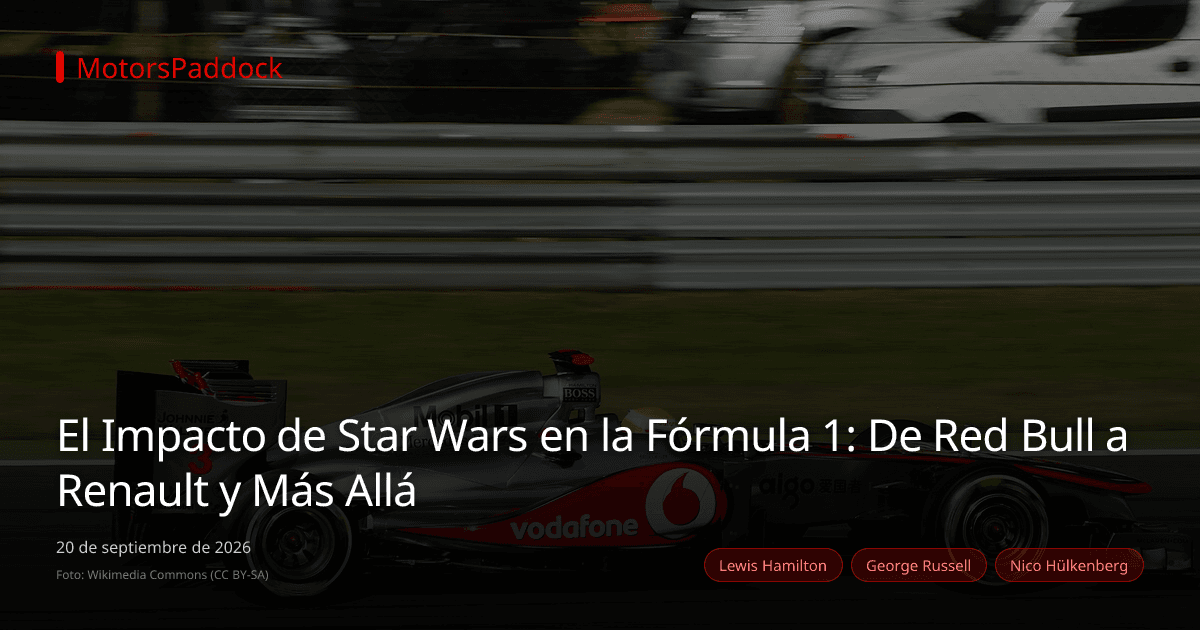 El Impacto de Star Wars en la Fórmula 1: De Red Bull a Renault y Más Allá