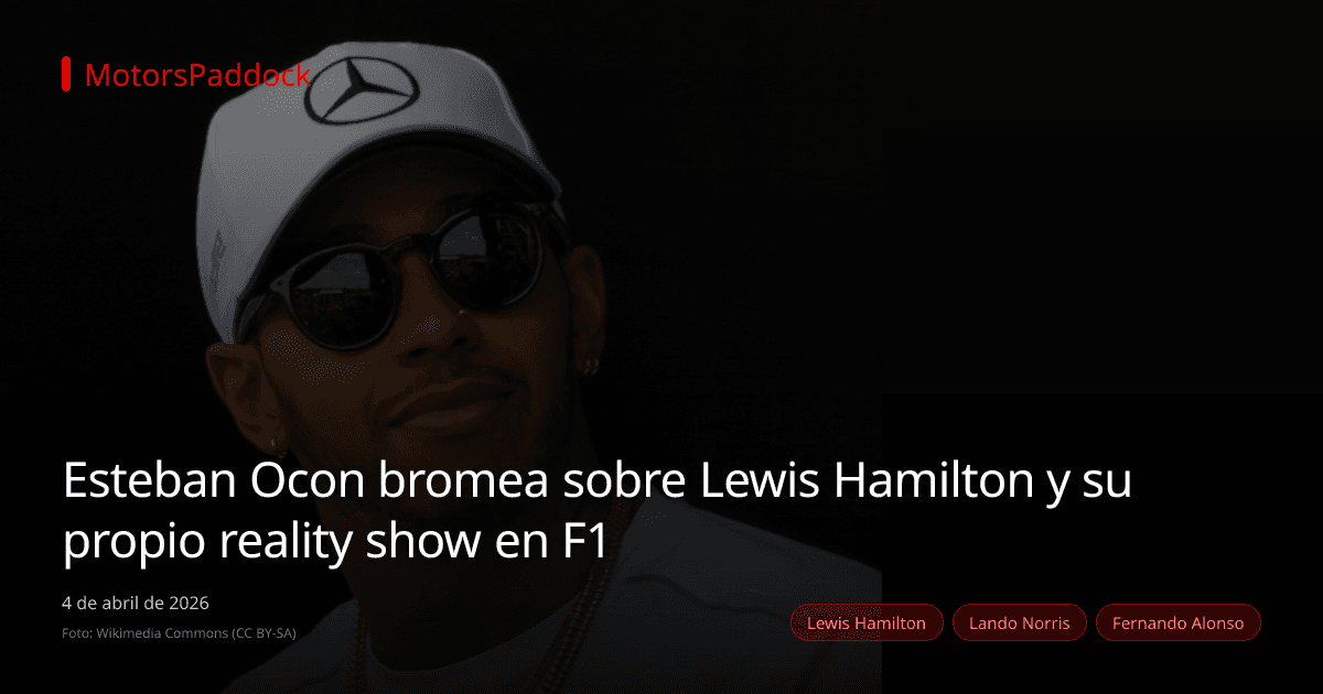 Esteban Ocon bromea sobre Lewis Hamilton y su propio reality show en F1