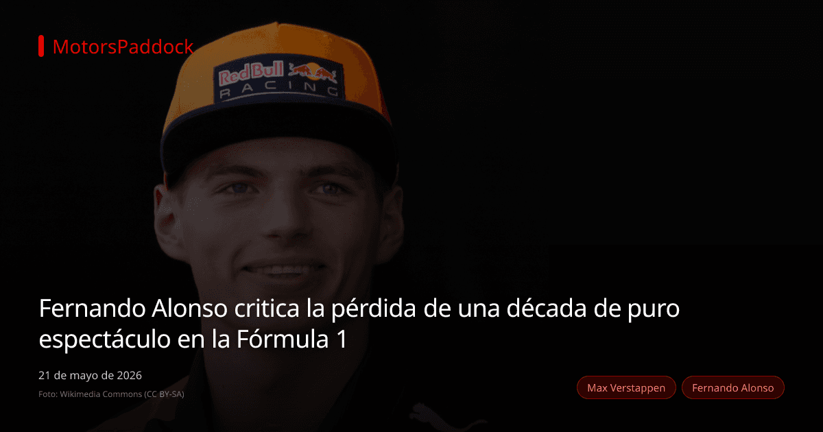 Fernando Alonso critica la pérdida de una década de puro espectáculo en la Fórmula 1