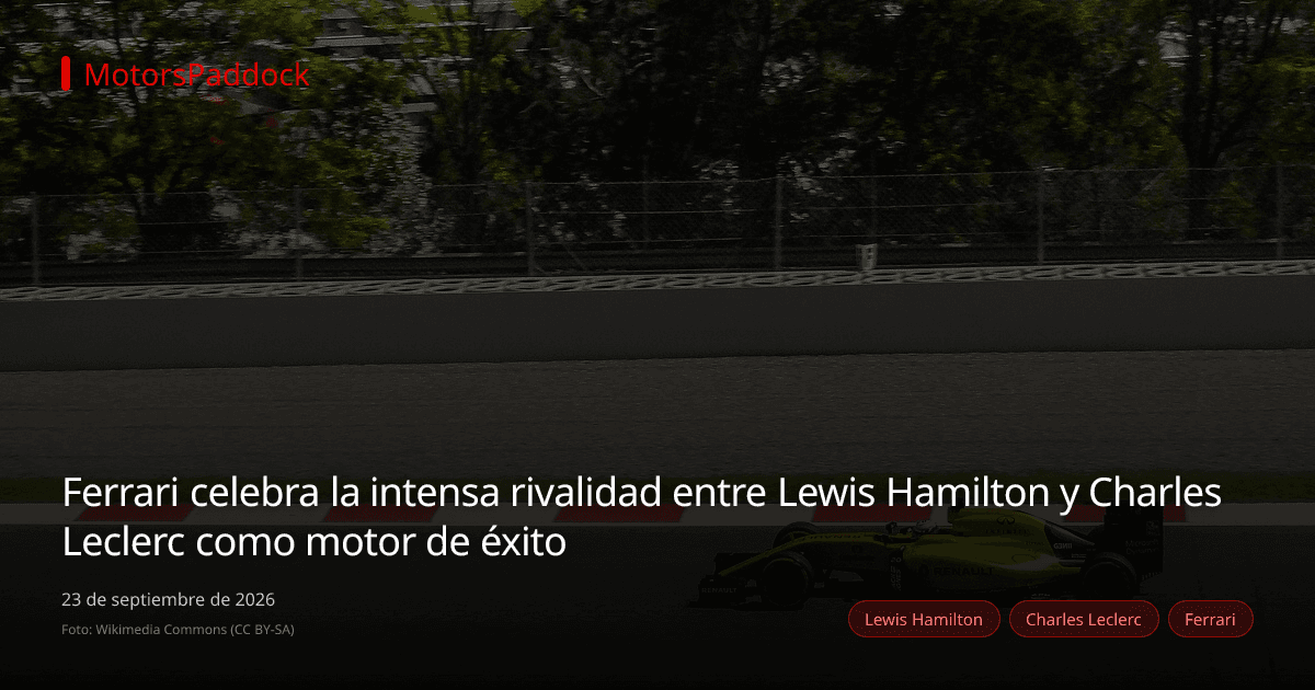 Ferrari celebra la intensa rivalidad entre Lewis Hamilton y Charles Leclerc como motor de éxito