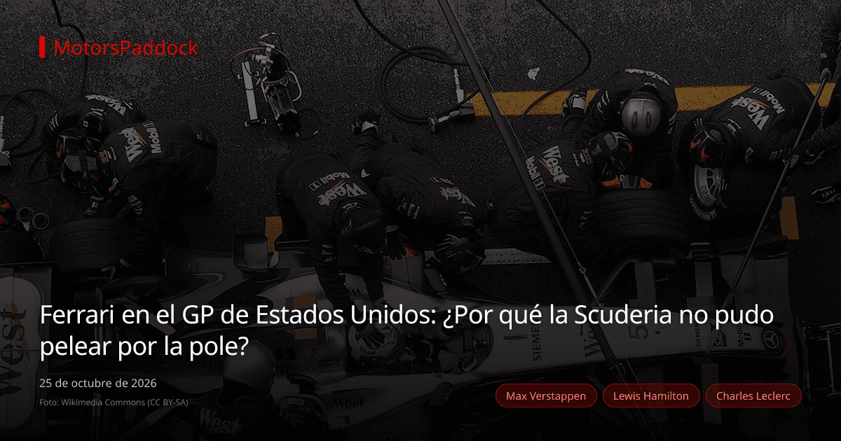 Ferrari en el GP de Estados Unidos: ¿Por qué la Scuderia no pudo pelear por la pole?