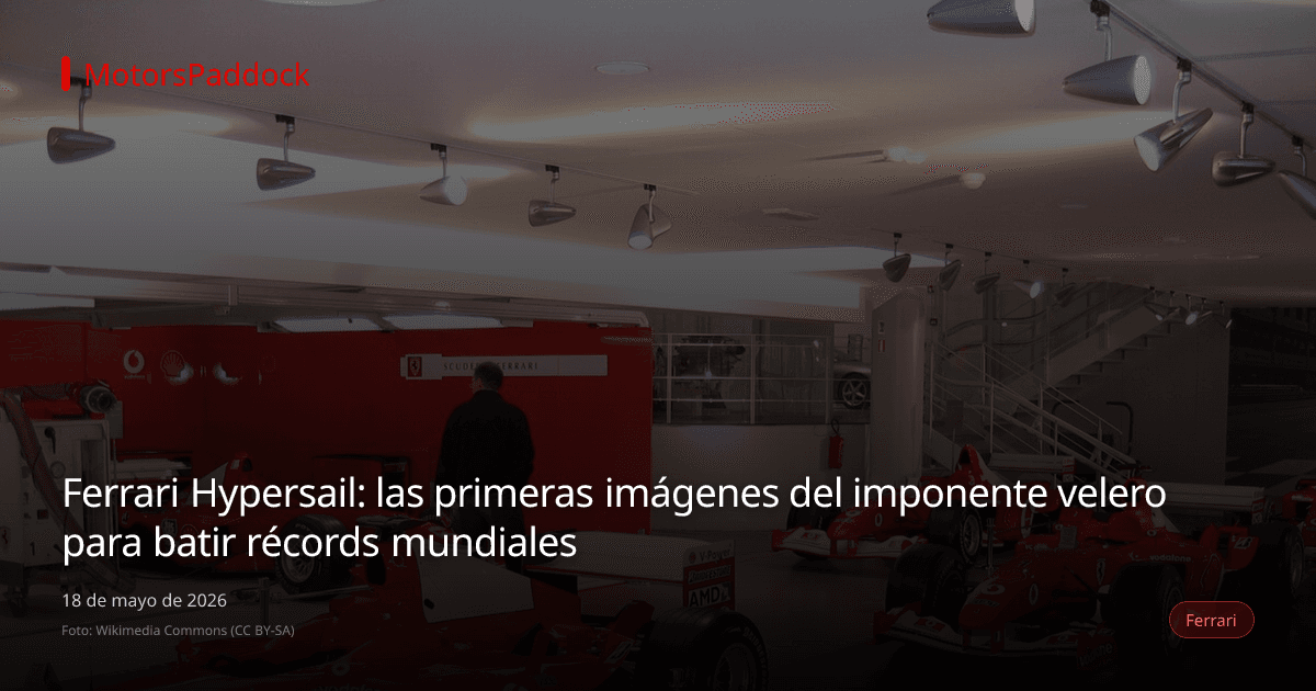 Ferrari Hypersail: las primeras imágenes del imponente velero para batir récords mundiales
