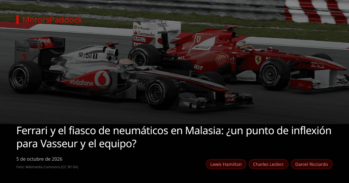 Ferrari y el fiasco de neumáticos en Malasia: ¿un punto de inflexión para Vasseur y el equipo?
