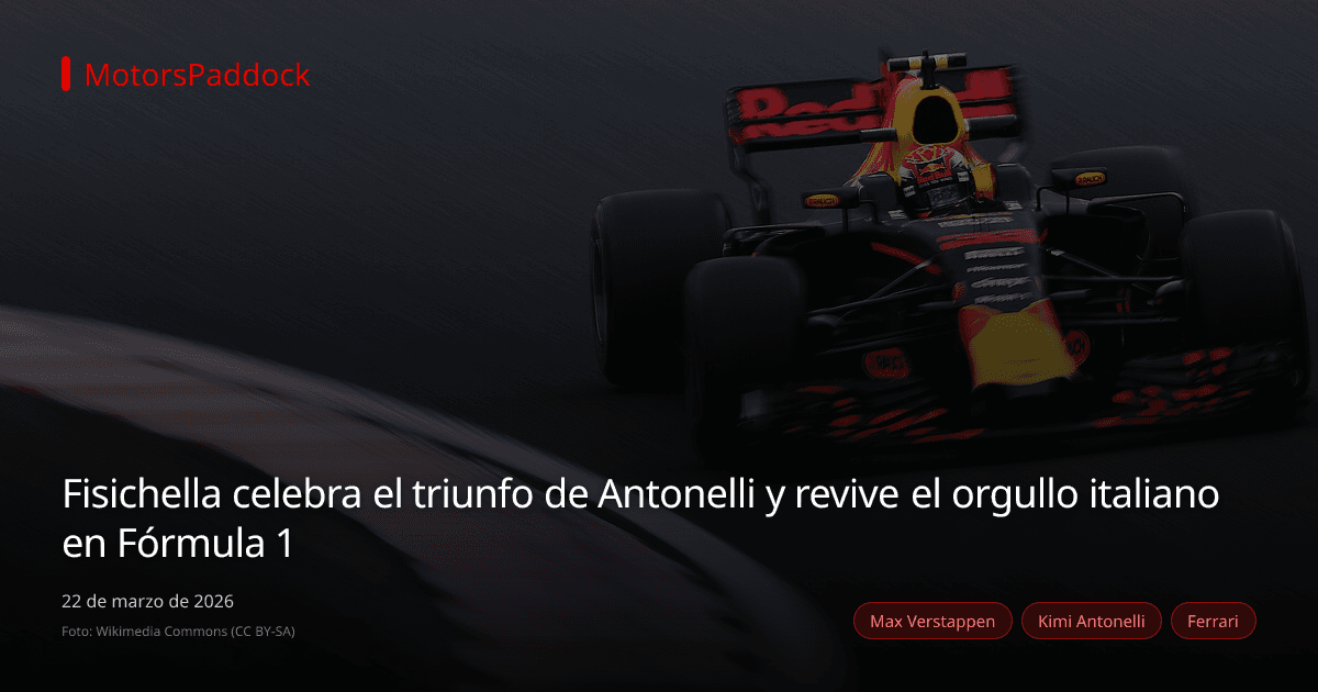 Fisichella celebra el triunfo de Antonelli y revive el orgullo italiano en Fórmula 1