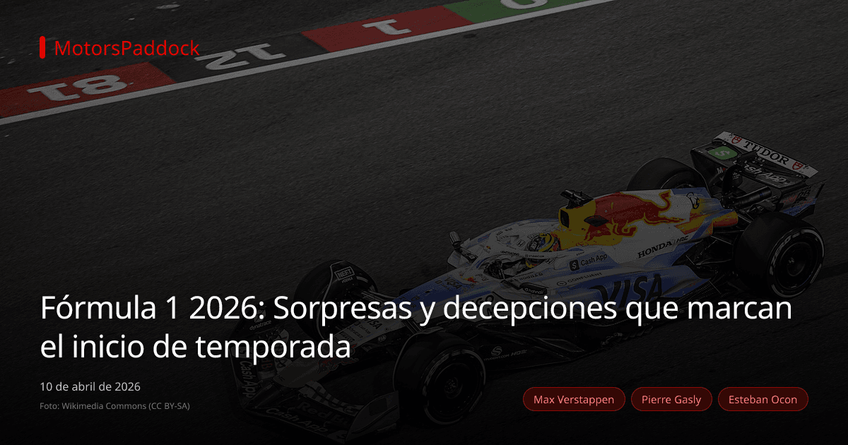 Fórmula 1 2026: Sorpresas y decepciones que marcan el inicio de temporada