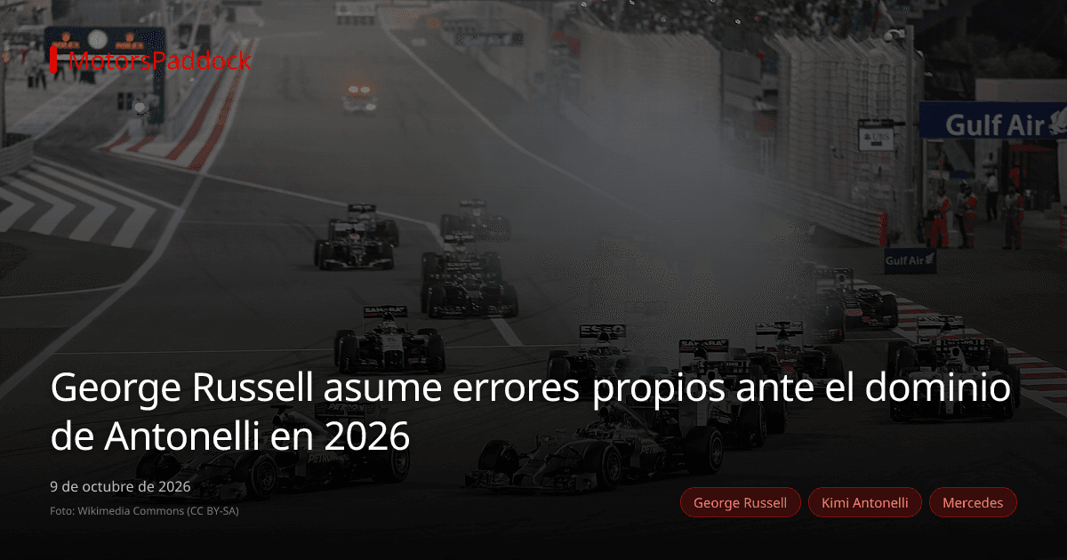 George Russell asume errores propios ante el dominio de Antonelli en 2026