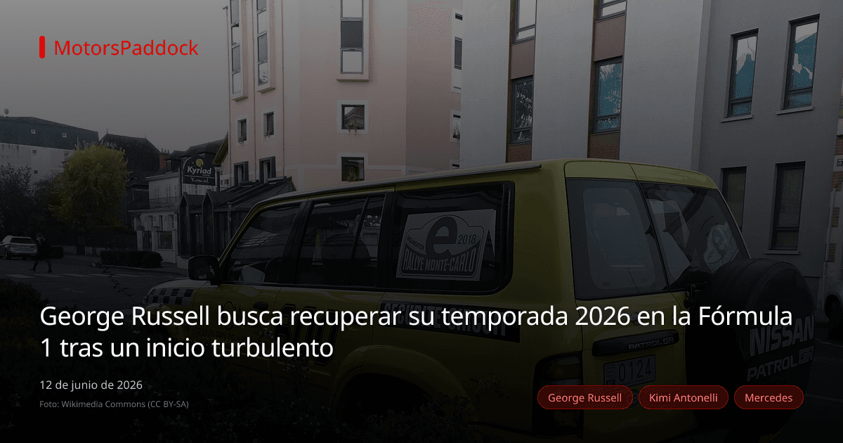 George Russell busca recuperar su temporada 2026 en la Fórmula 1 tras un inicio turbulento
