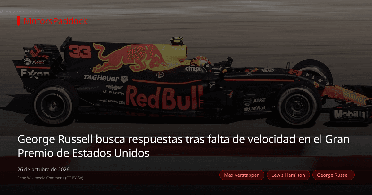 George Russell busca respuestas tras falta de velocidad en el Gran Premio de Estados Unidos