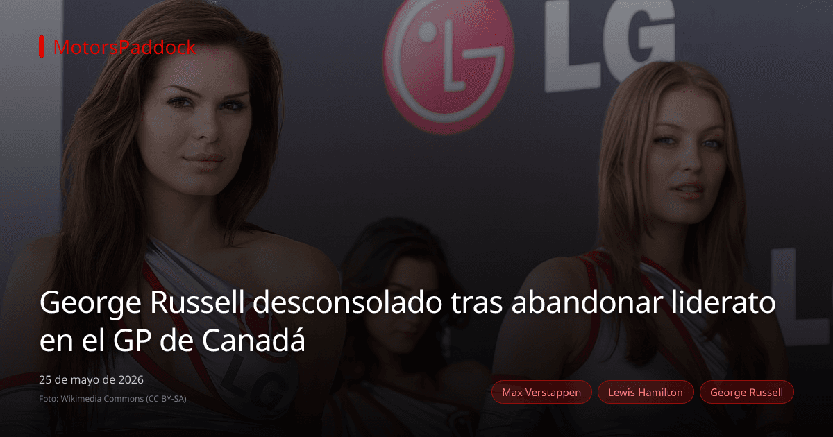 George Russell desconsolado tras abandonar liderato en el GP de Canadá