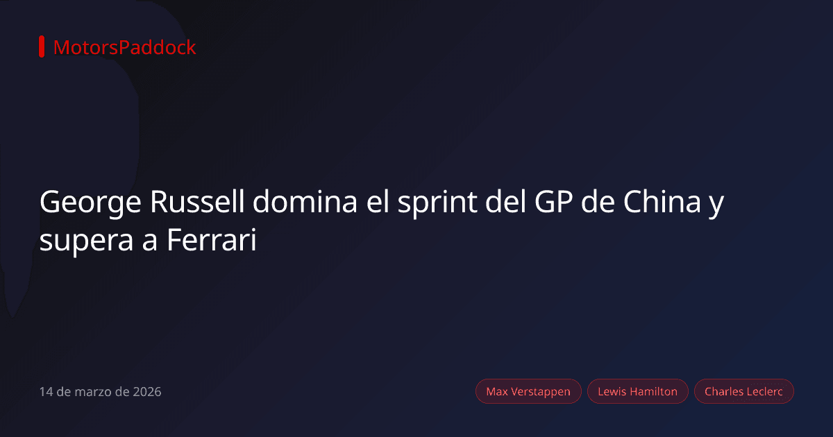 George Russell domina el sprint del GP de China y supera a Ferrari