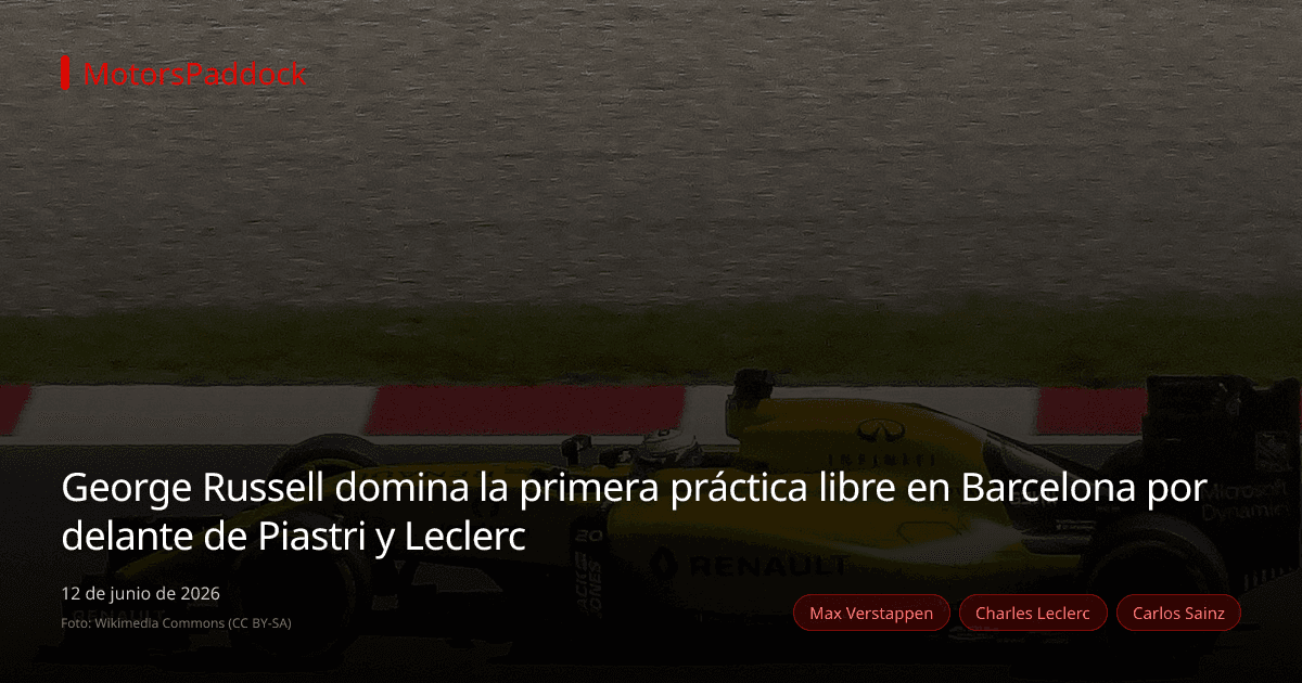 George Russell domina la primera práctica libre en Barcelona por delante de Piastri y Leclerc