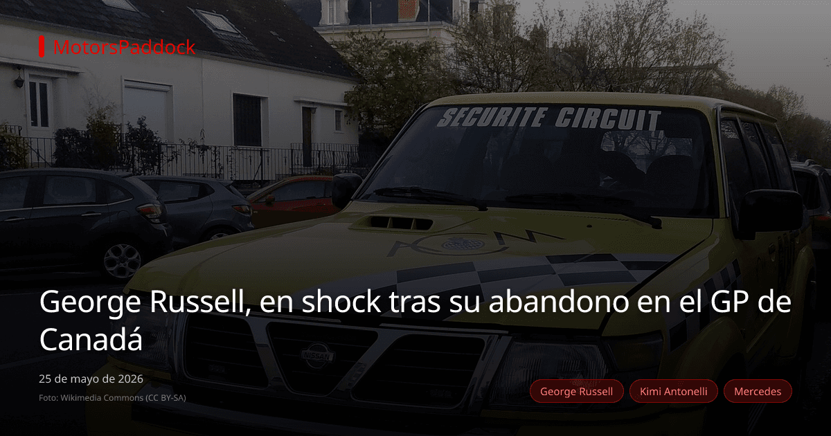 George Russell, en shock tras su abandono en el GP de Canadá