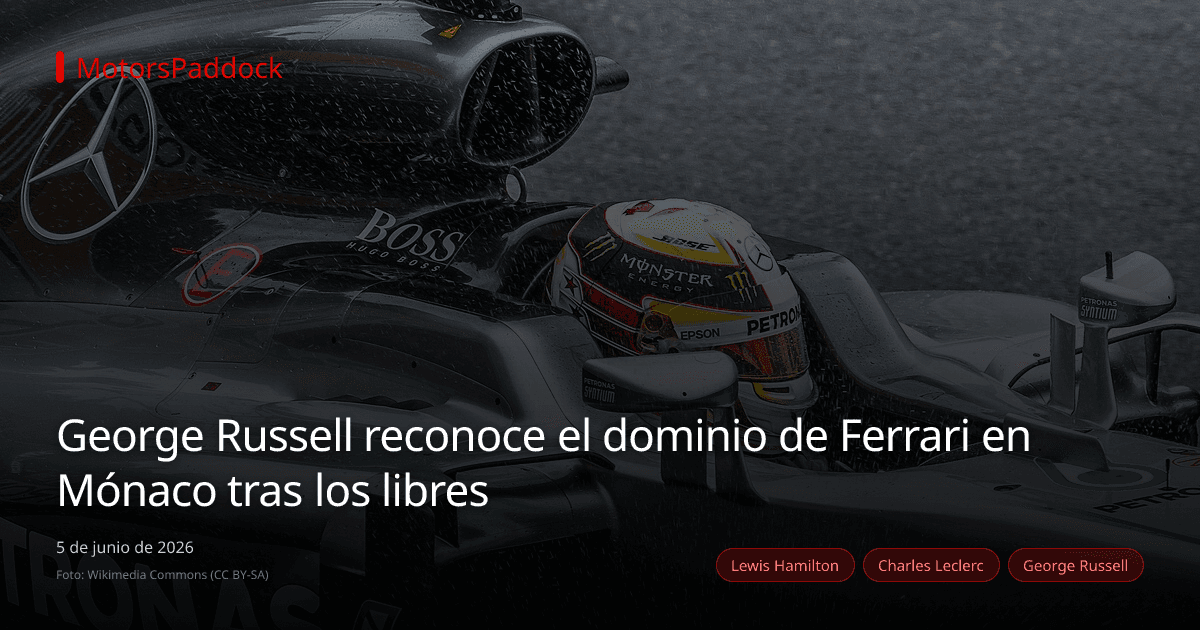 George Russell reconoce el dominio de Ferrari en Mónaco tras los libres