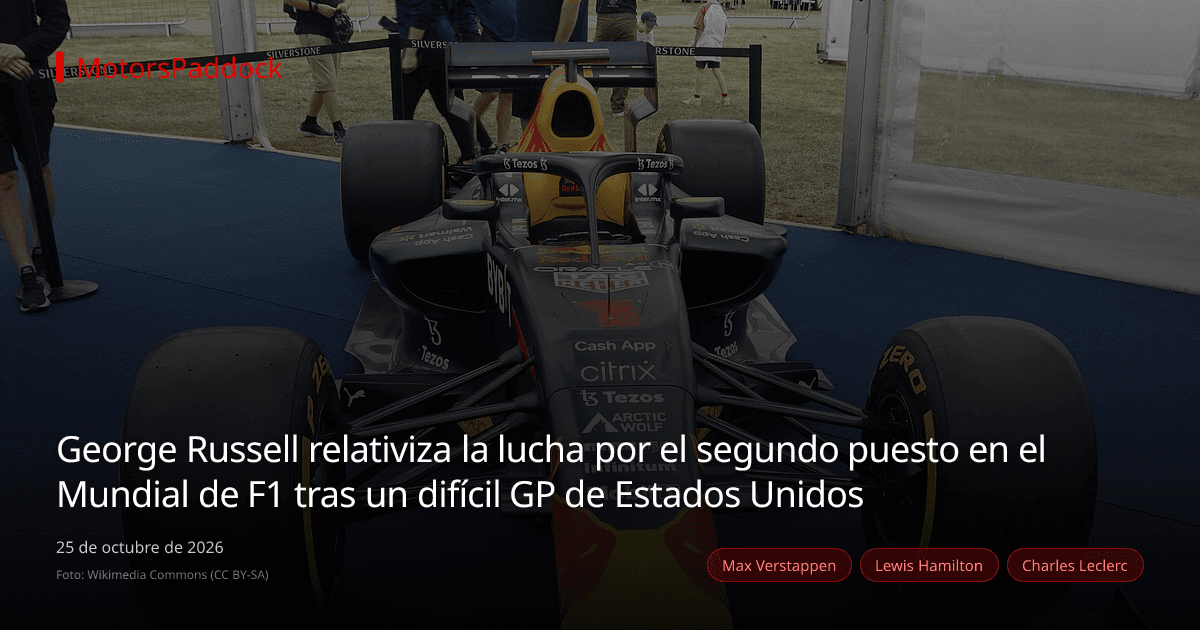 George Russell relativiza la lucha por el segundo puesto en el Mundial de F1 tras un difícil GP de Estados Unidos