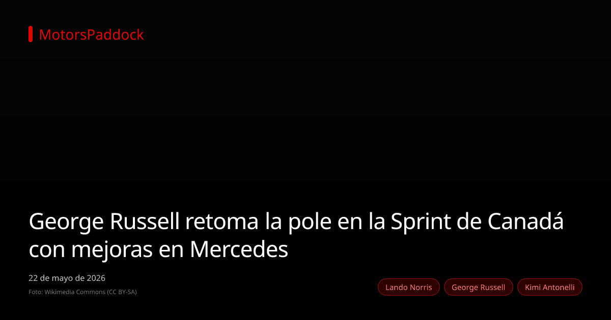 George Russell retoma la pole en la Sprint de Canadá con mejoras en Mercedes