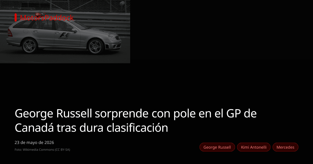 George Russell sorprende con pole en el GP de Canadá tras dura clasificación