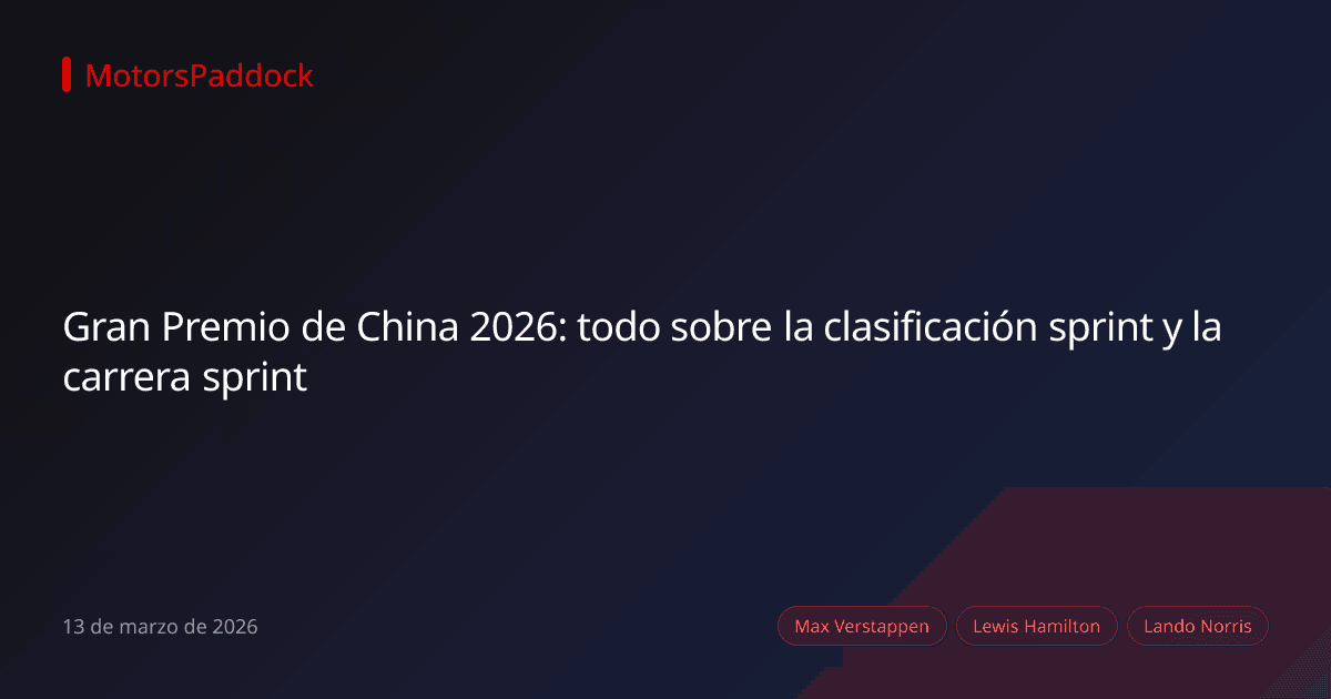 Gran Premio de China 2026: todo sobre la clasificación sprint y la carrera sprint