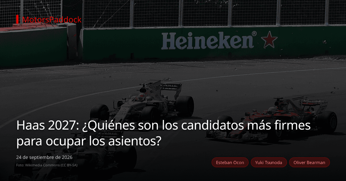 Haas 2027: ¿Quiénes son los candidatos más firmes para ocupar los asientos?