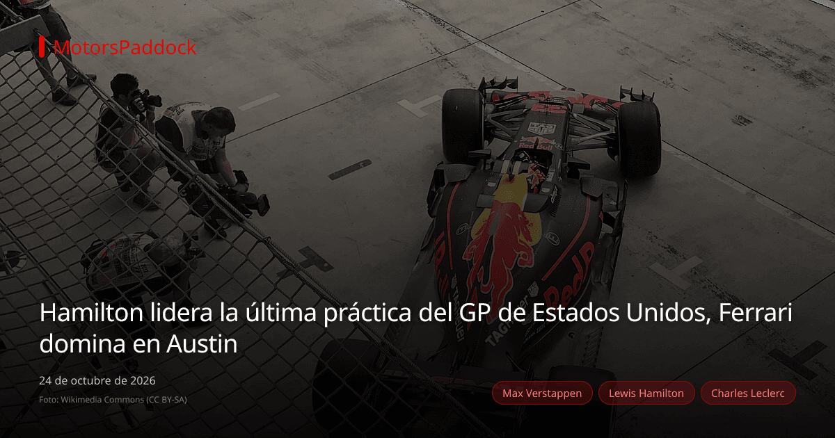 Hamilton lidera la última práctica del GP de Estados Unidos, Ferrari domina en Austin