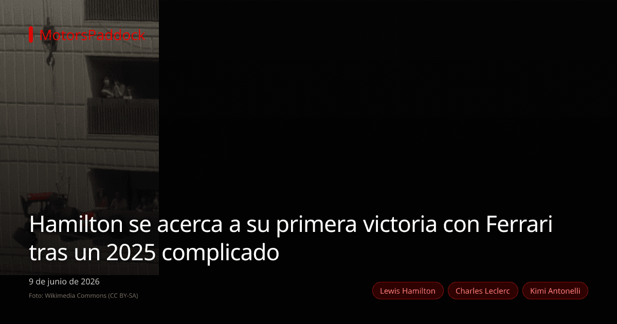 Hamilton se acerca a su primera victoria con Ferrari tras un 2025 complicado