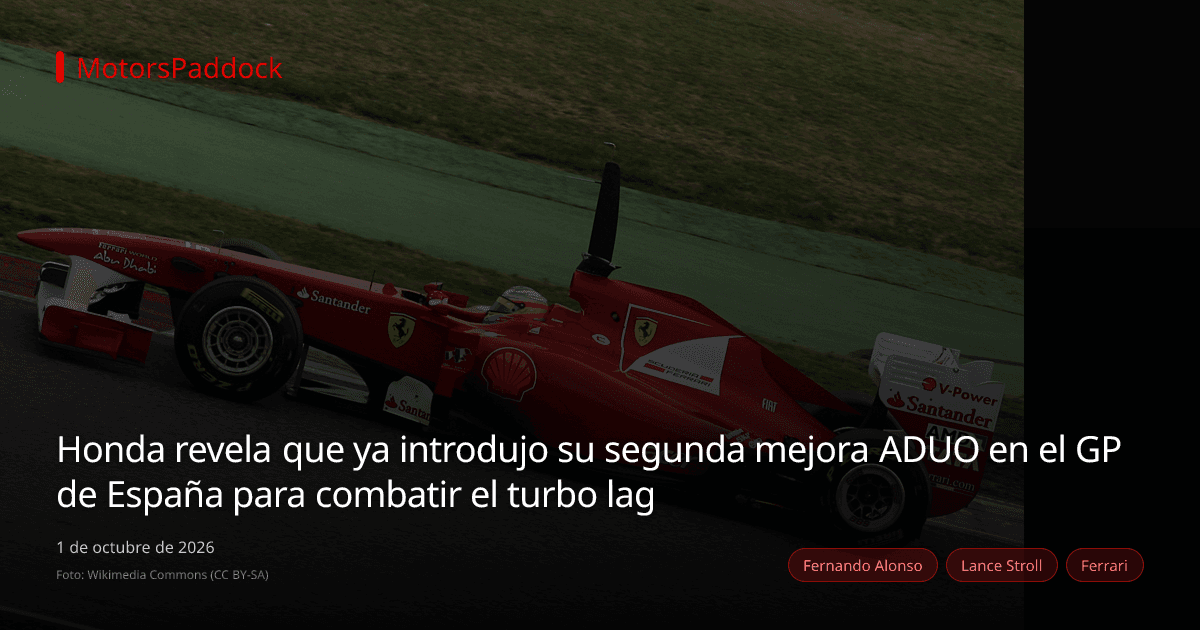 Honda revela que ya introdujo su segunda mejora ADUO en el GP de España para combatir el turbo lag