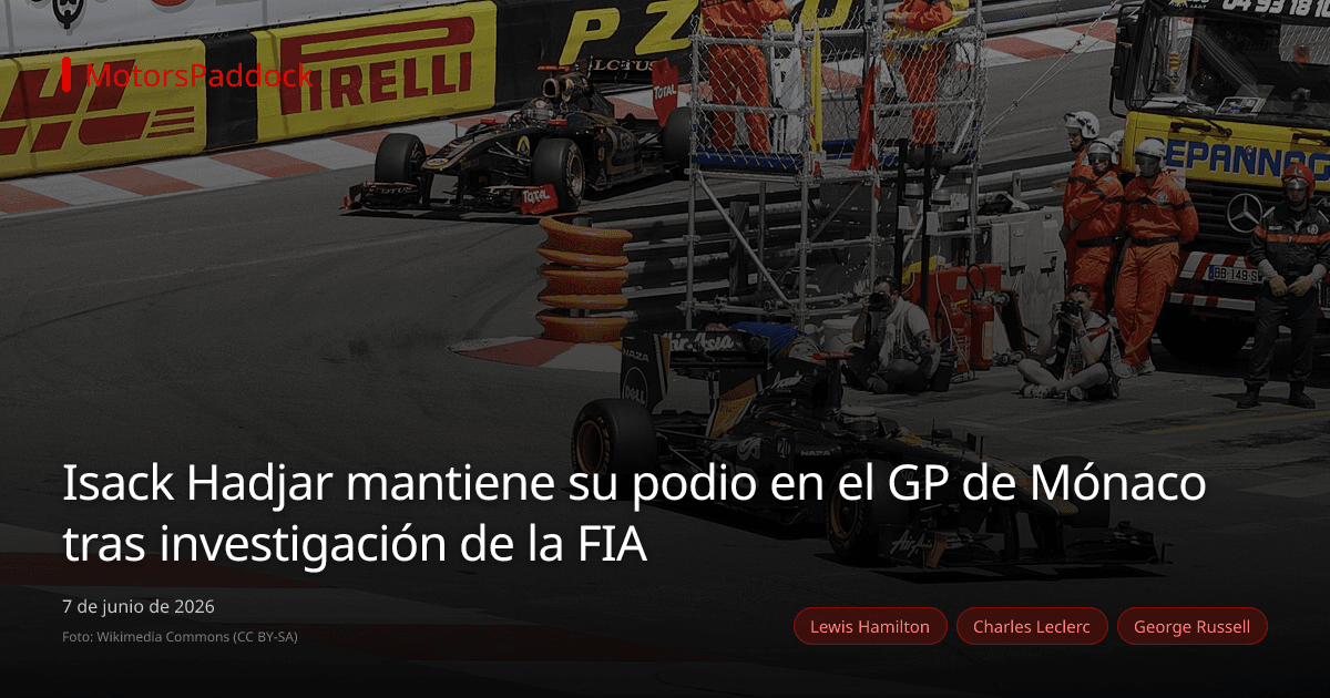 Isack Hadjar mantiene su podio en el GP de Mónaco tras investigación de la FIA