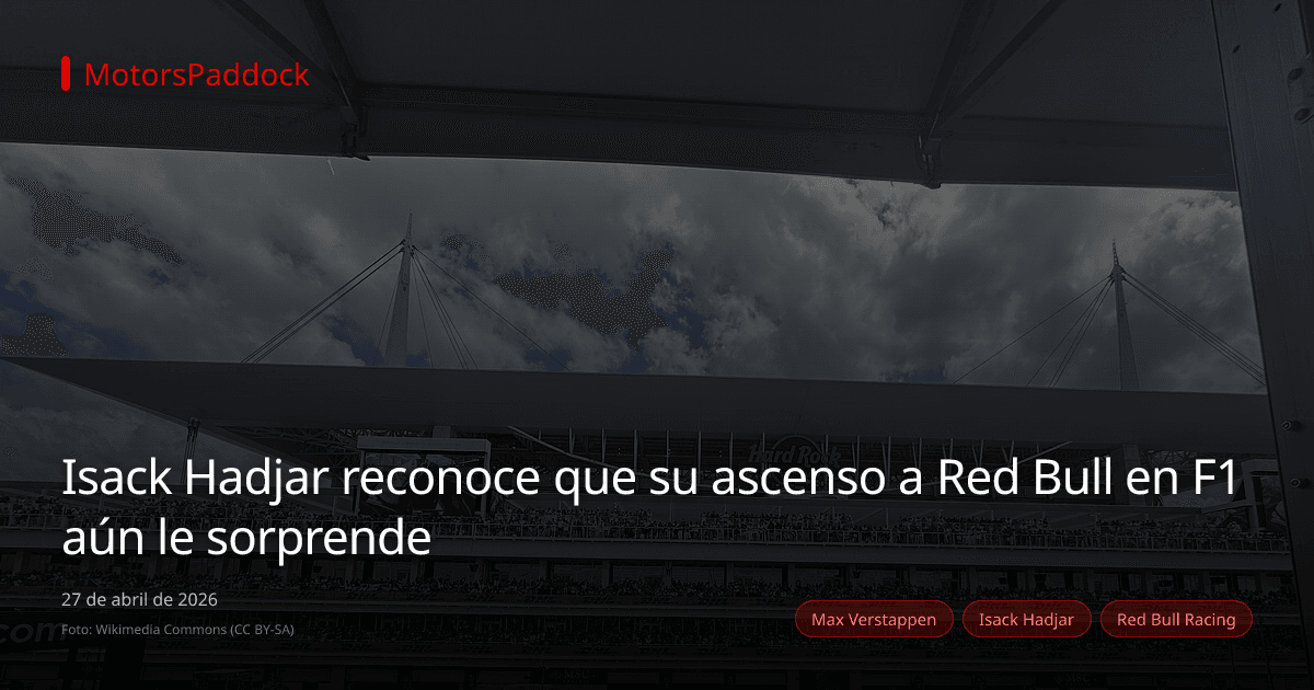 Isack Hadjar reconoce que su ascenso a Red Bull en F1 aún le sorprende