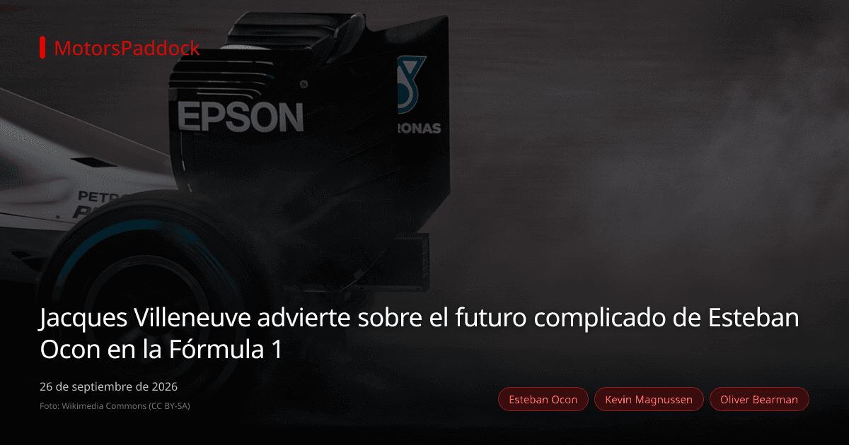 Jacques Villeneuve advierte sobre el futuro complicado de Esteban Ocon en la Fórmula 1