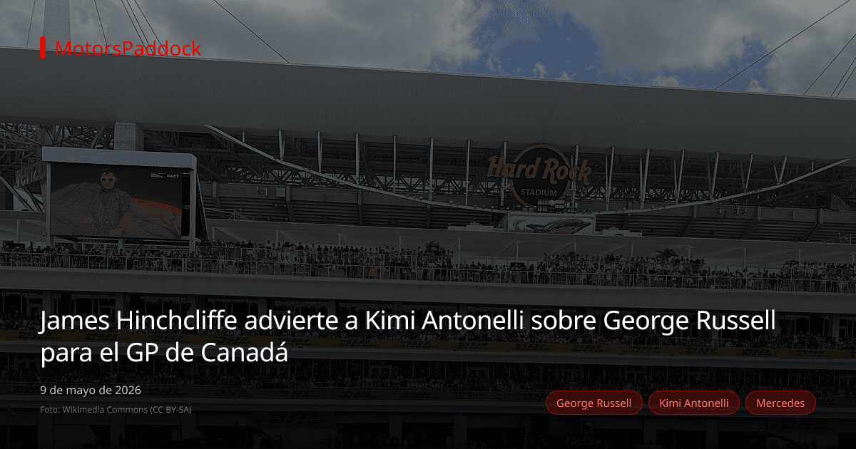 James Hinchcliffe advierte a Kimi Antonelli sobre George Russell para el GP de Canadá
