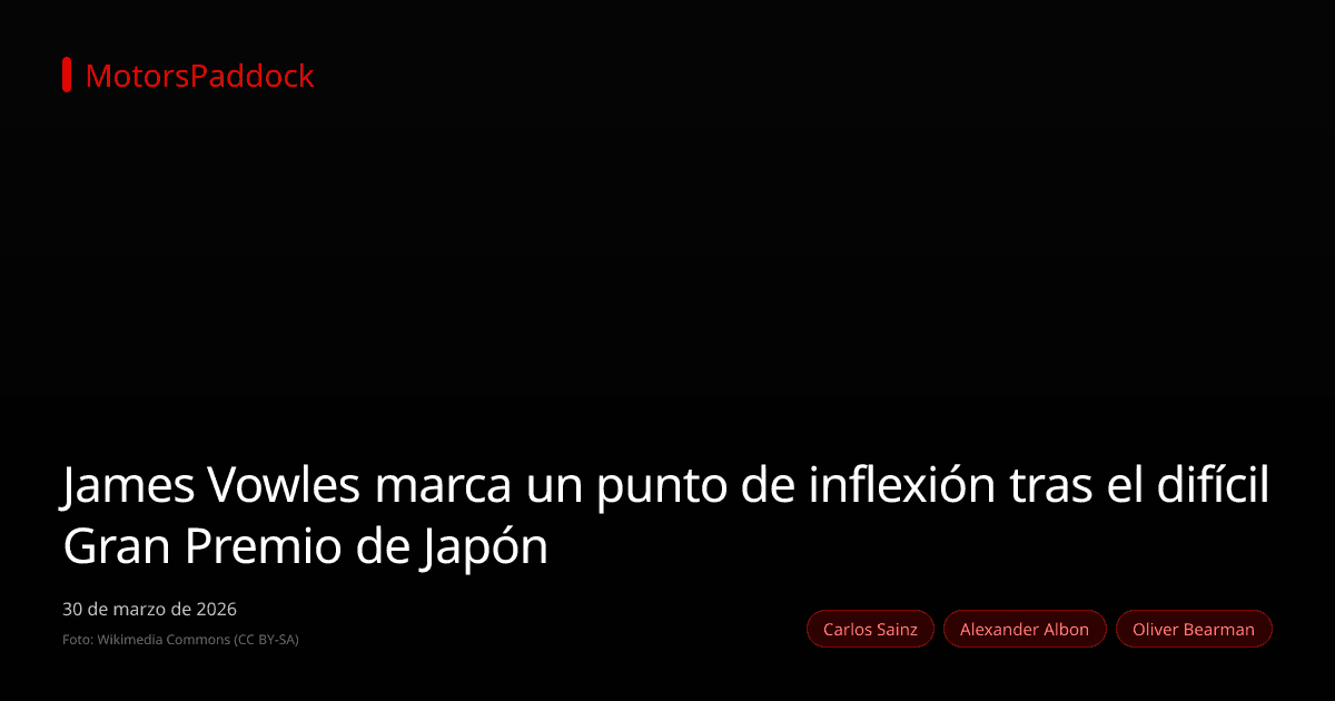 James Vowles marca un punto de inflexión tras el difícil Gran Premio de Japón