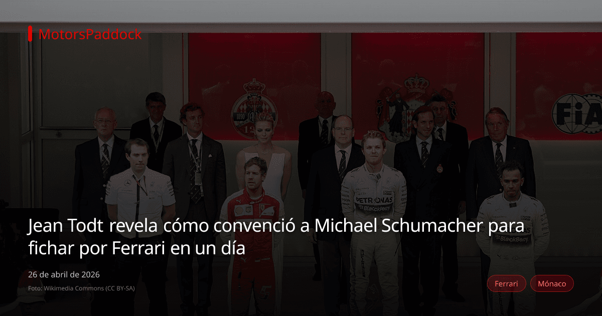 Jean Todt revela cómo convenció a Michael Schumacher para fichar por Ferrari en un día