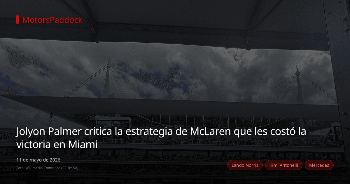 Jolyon Palmer critica la estrategia de McLaren que les costó la victoria en Miami