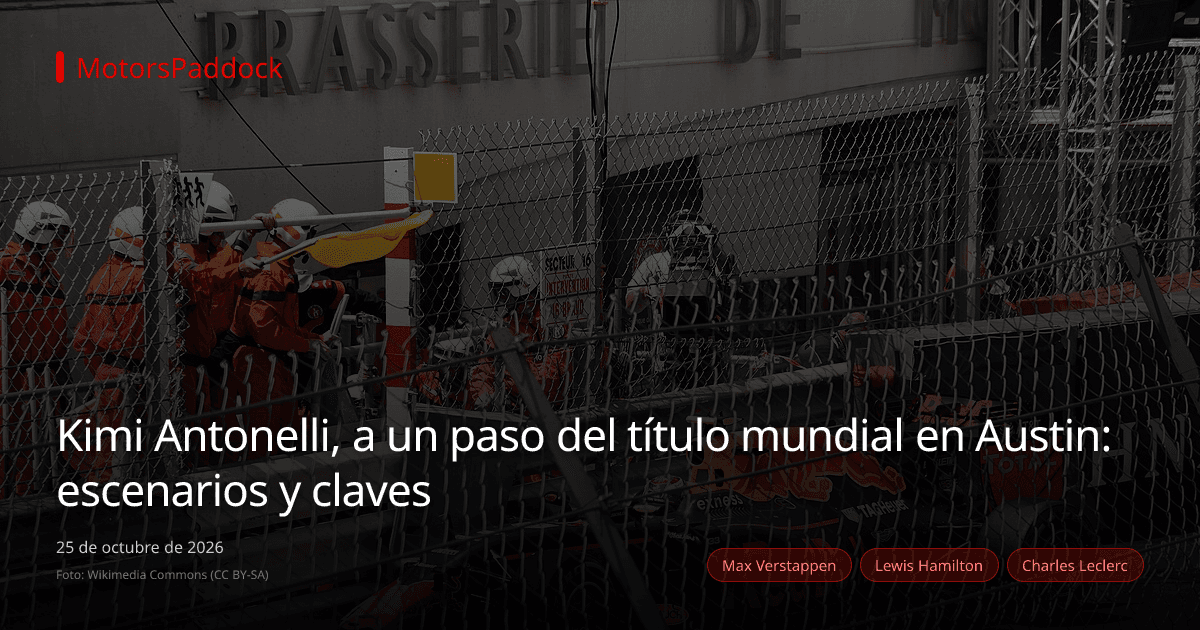 Kimi Antonelli, a un paso del título mundial en Austin: escenarios y claves