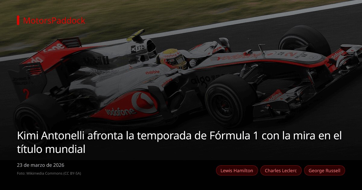 Kimi Antonelli afronta la temporada de Fórmula 1 con la mira en el título mundial