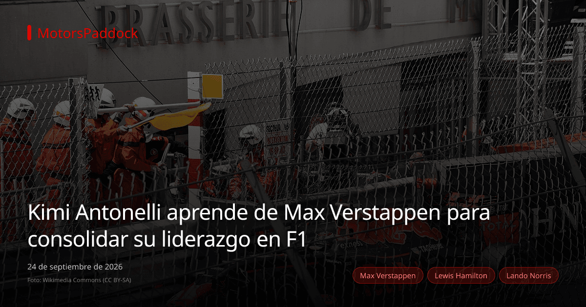 Kimi Antonelli aprende de Max Verstappen para consolidar su liderazgo en F1
