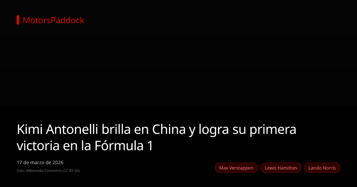 Kimi Antonelli brilla en China y logra su primera victoria en la Fórmula 1