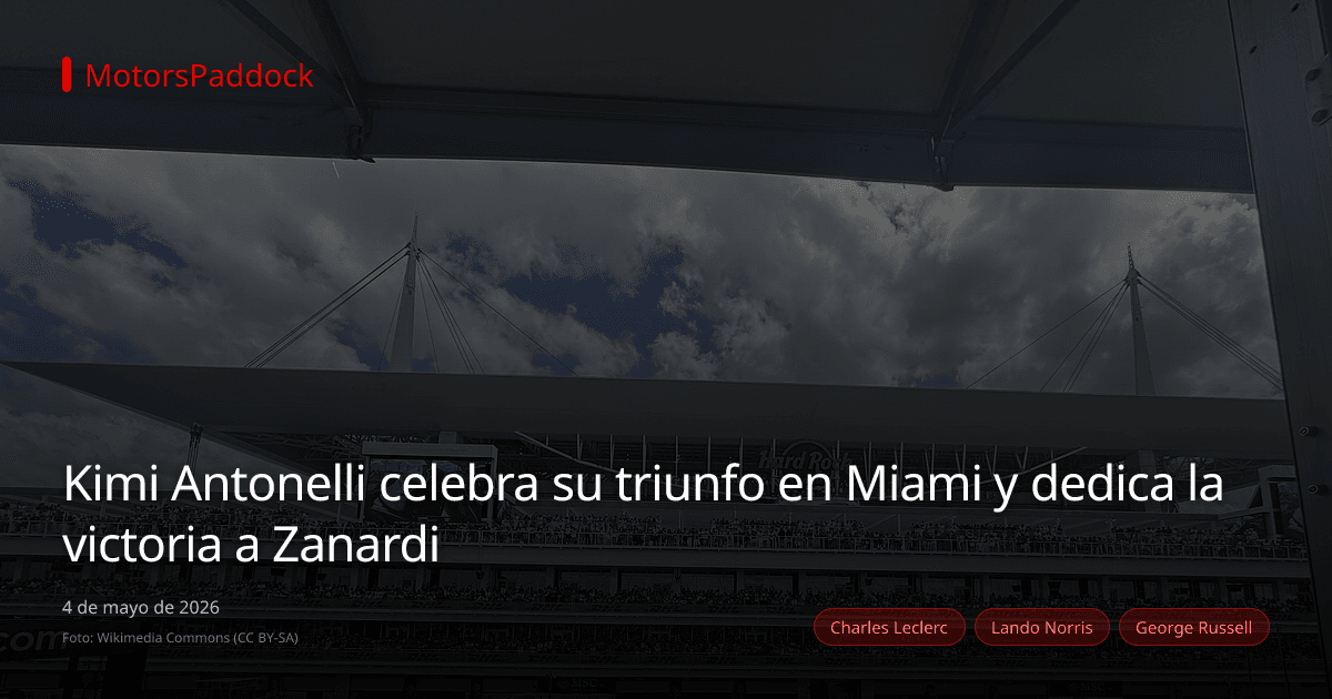 Kimi Antonelli celebra su triunfo en Miami y dedica la victoria a Zanardi