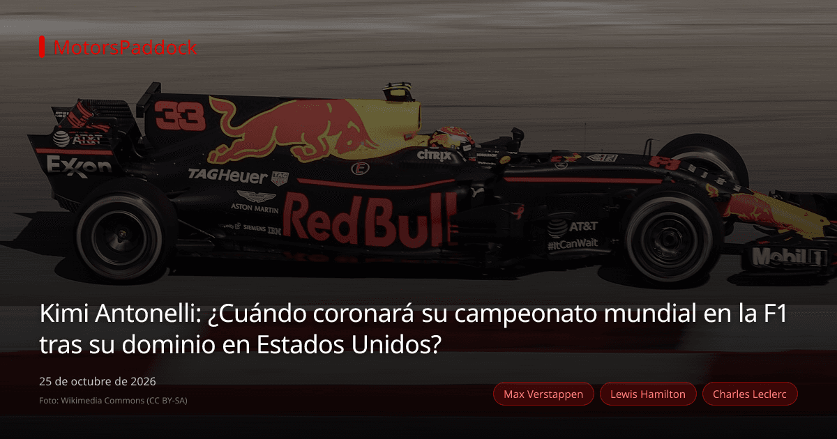 Kimi Antonelli: ¿Cuándo coronará su campeonato mundial en la F1 tras su dominio en Estados Unidos?
