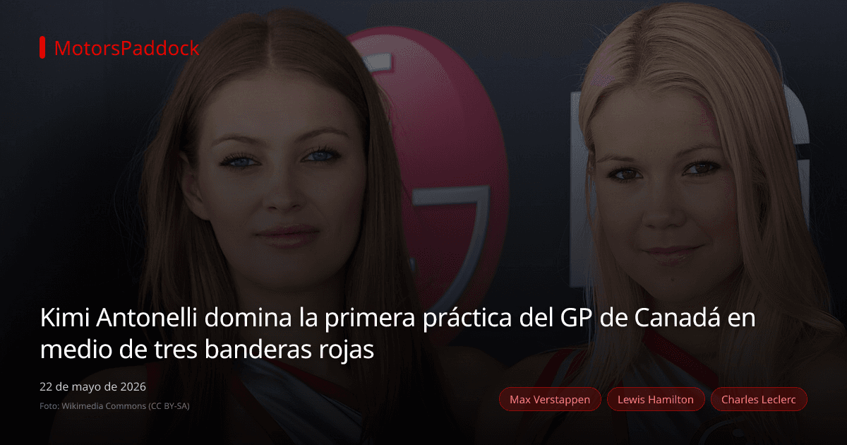 Kimi Antonelli domina la primera práctica del GP de Canadá en medio de tres banderas rojas