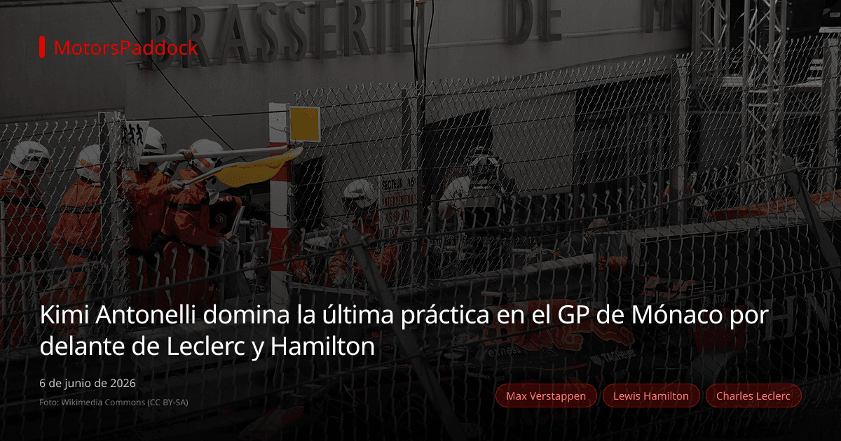 Kimi Antonelli domina la última práctica en el GP de Mónaco por delante de Leclerc y Hamilton