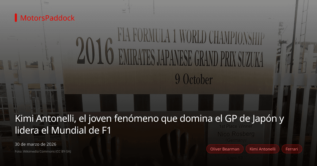 Kimi Antonelli, el joven fenómeno que domina el GP de Japón y lidera el Mundial de F1