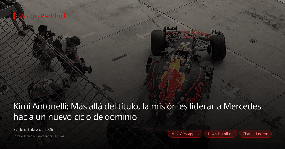 Kimi Antonelli: Más allá del título, la misión es liderar a Mercedes hacia un nuevo ciclo de dominio