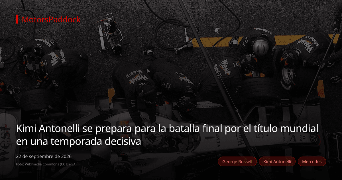 Kimi Antonelli se prepara para la batalla final por el título mundial en una temporada decisiva