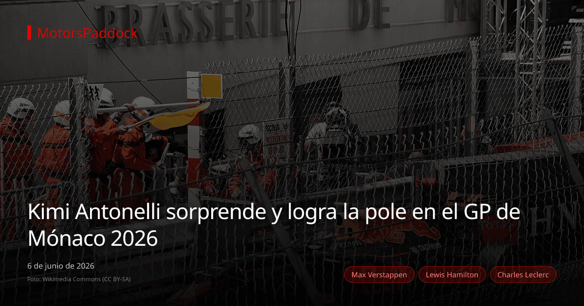 Kimi Antonelli sorprende y logra la pole en el GP de Mónaco 2026