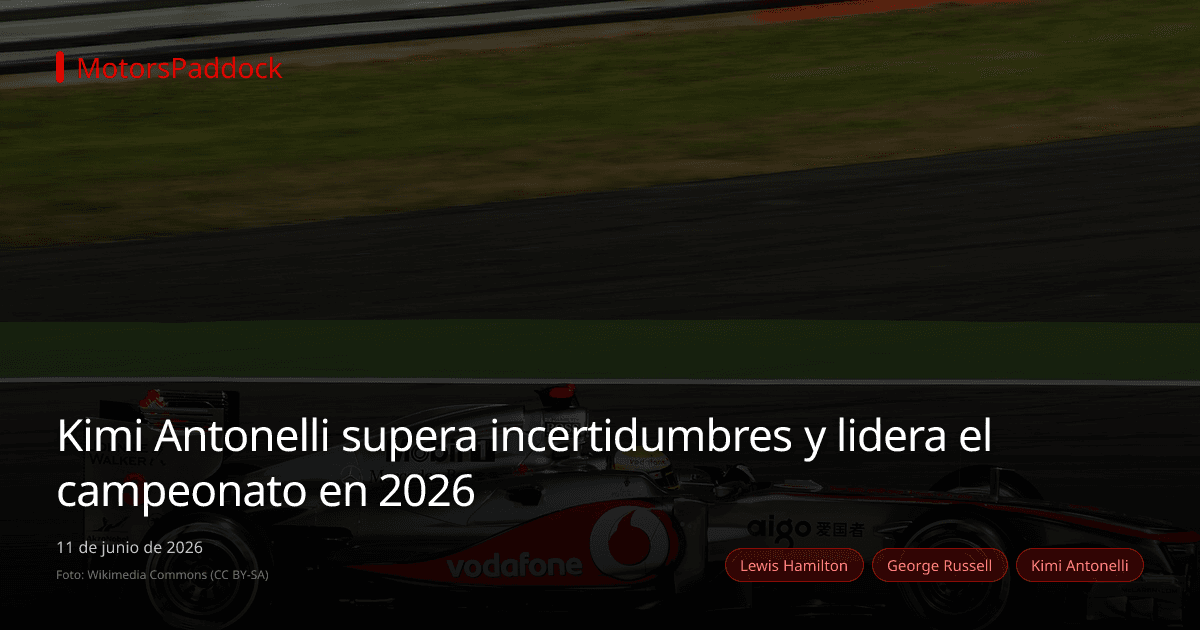 Kimi Antonelli supera incertidumbres y lidera el campeonato en 2026
