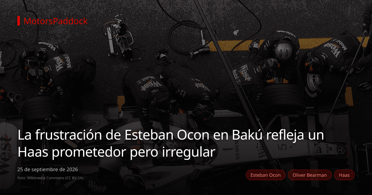 La frustración de Esteban Ocon en Bakú refleja un Haas prometedor pero irregular
