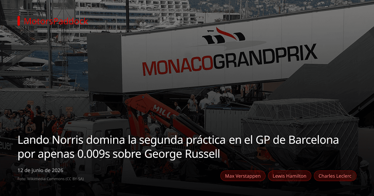 Lando Norris domina la segunda práctica en el GP de Barcelona por apenas 0.009s sobre George Russell