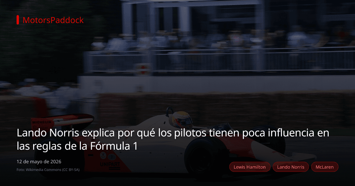 Lando Norris explica por qué los pilotos tienen poca influencia en las reglas de la Fórmula 1