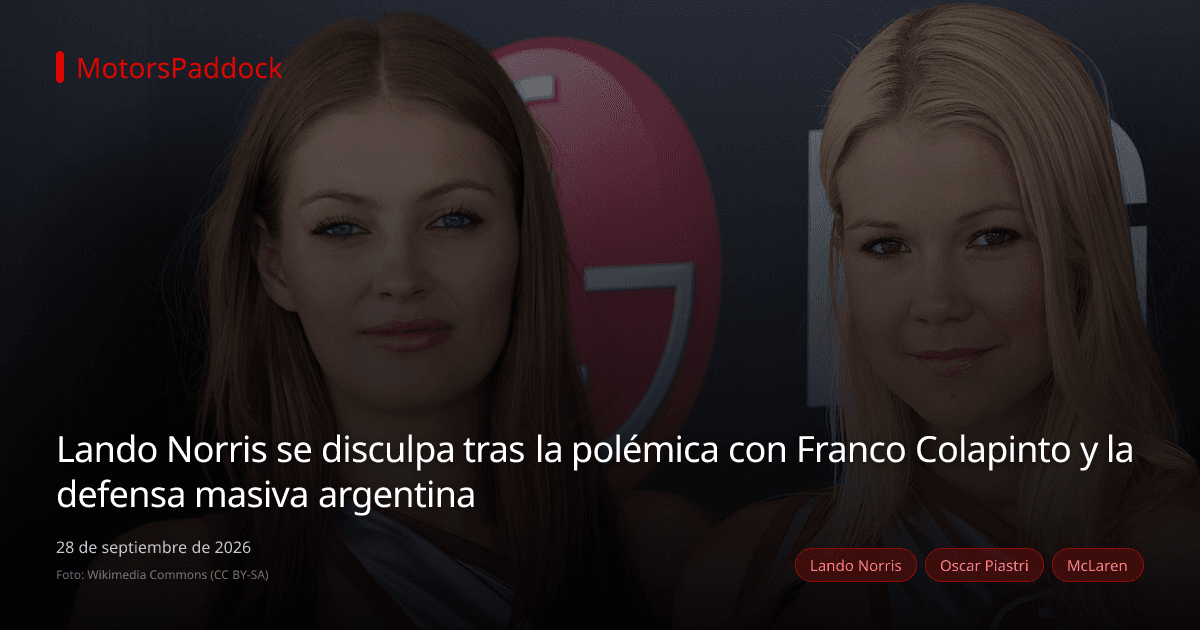 Lando Norris se disculpa tras la polémica con Franco Colapinto y la defensa masiva argentina